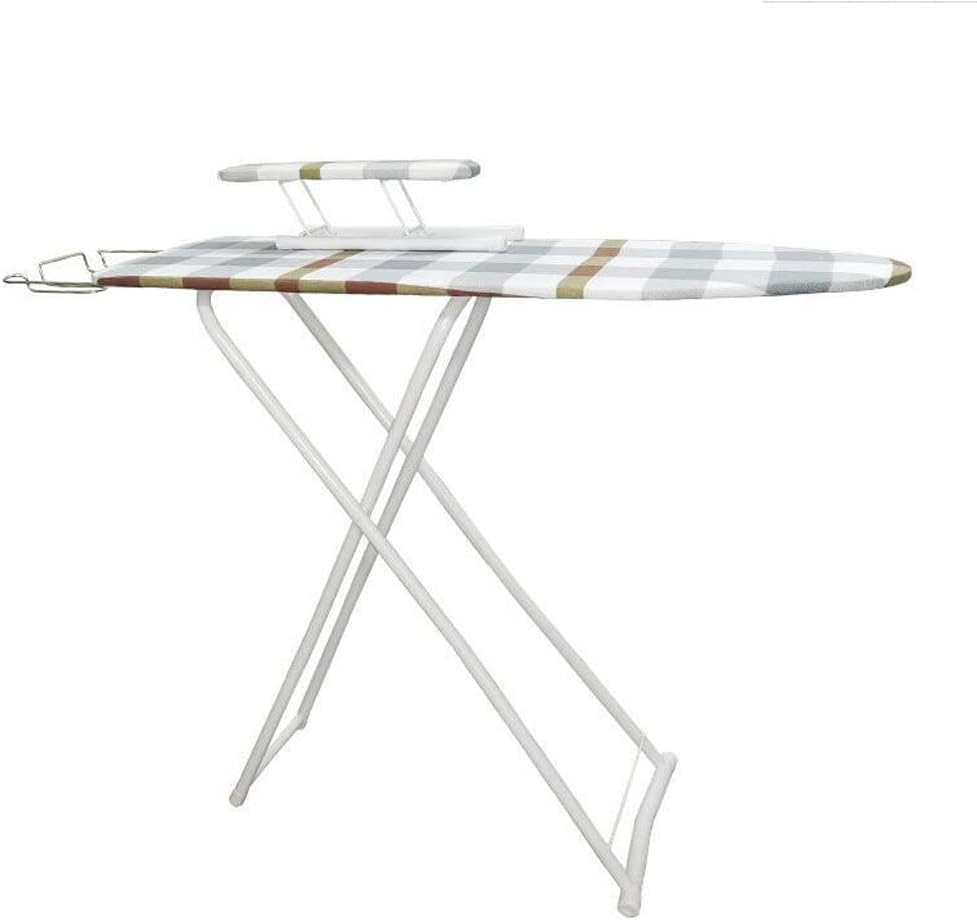 Cette planche de table qui se replie apres usage en coloris blanc et gris