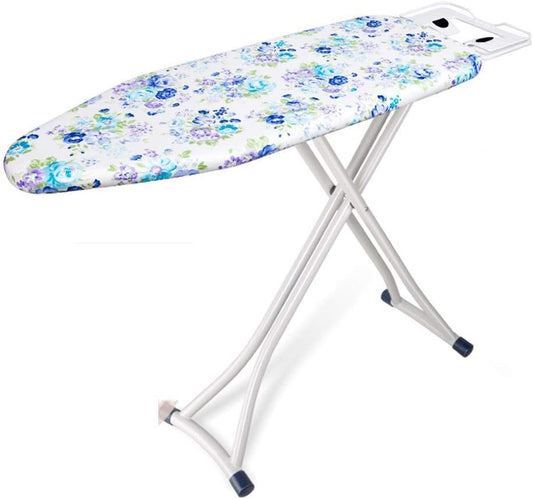 Decouvrez la table de repassage avec un revetement en coton avec une surface laissant passer la vapeur