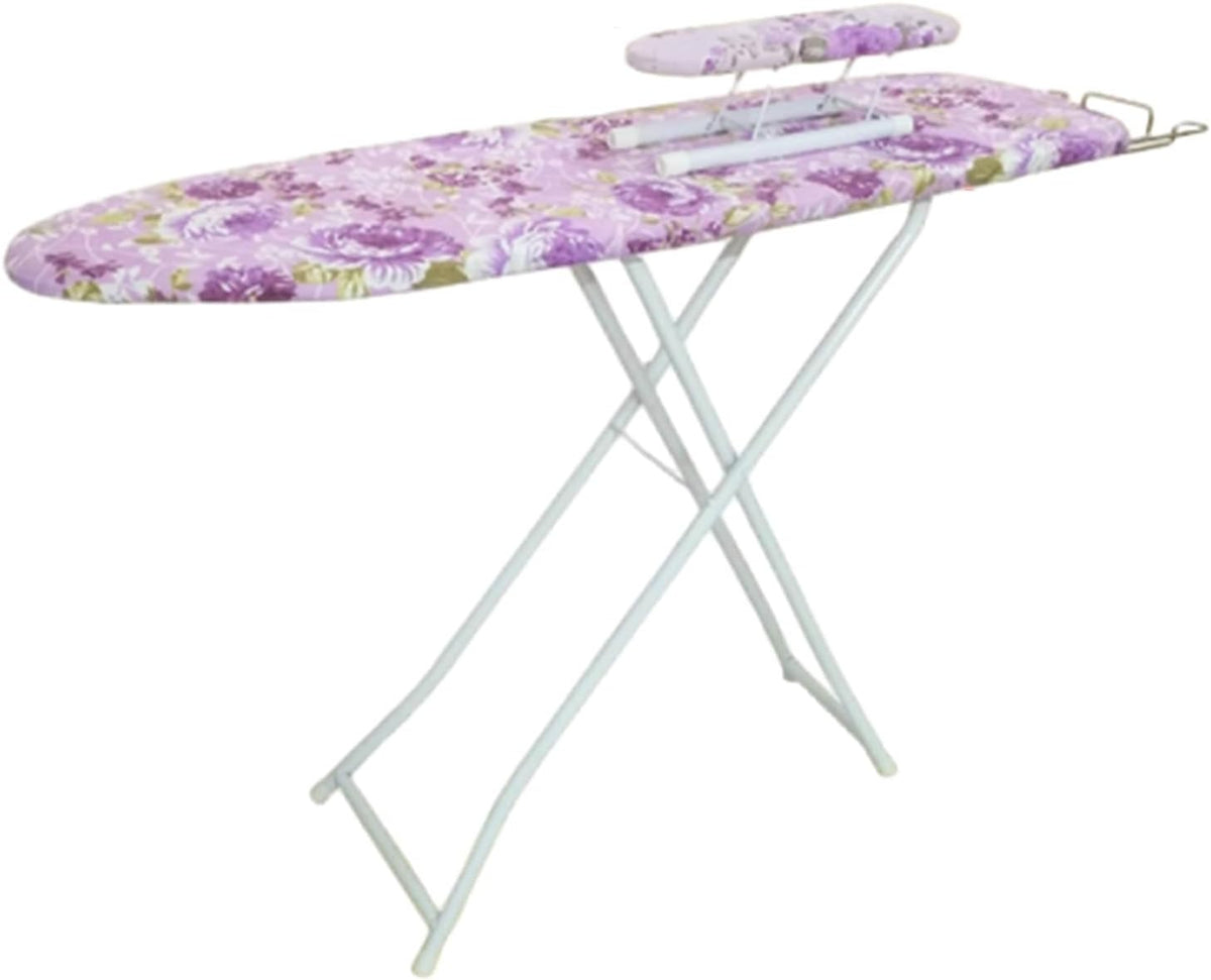 Decouvrez cette table de repassage aux elements en bois avec une structure pliante