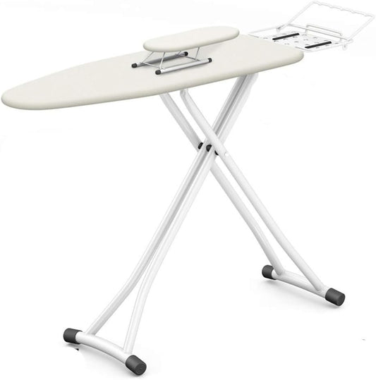 Cette table de repassage a structure renforcee dispose aussi d'une hauteur reglable