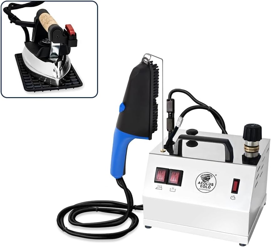 Cette centrale vapeur combine une finition en acier inoxydable avec un dispositif anticalcaire