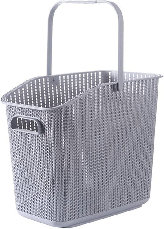 Le panier a linge se decline en coloris gris