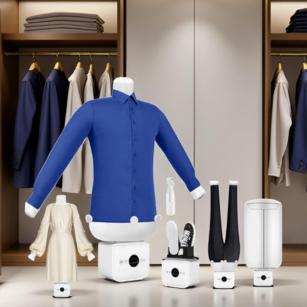 Un mannequin de repassage combine un format compact avec un reglage de temperature